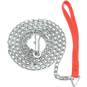 1.6m Ağır Hizmet Tipi Metal Zincir Köpek Yavrusu Yürüyüş Kurşun Klipsi Kırmızı Kol (Yurt Dışından)
