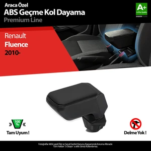 Renault Fluence Kol Dayama Kolçak Geçmeli ABS Siyah 2010-2016 A+ Kalite