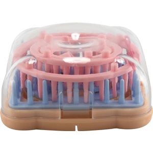 Çiçek Örgü Makinesi Seti Dıy Yün Çiçek Makinesi Tezgah Aracı Seti Iğne ile Kare Çiçek Yapımcısı (Yurt Dışından)