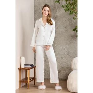 Pierre Cardin  Saten Biyeli Pijama Takımı  - 1200