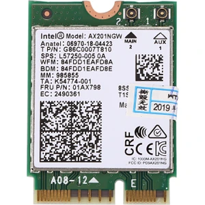 Intel Wi-Fi 6 AX201 Bluetooth 5.0 Çift Bant 2.4g/5g Kablosuz Ngff Düğmesi E Cnvi Wifi Kartı AX201NGW 2.4ghz / 5ghz 802.11AC / Ax (Yurt Dışından)