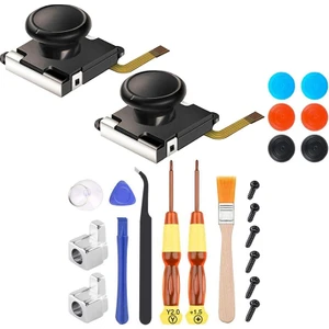 Joycon Joystick Değiştirme Için 2'li Paket, Nintendo Switch Için Analog Başparmak Çubuğu Joy Con Tamir Kiti, Çapraz Tornavida ile (Yurt Dışından)