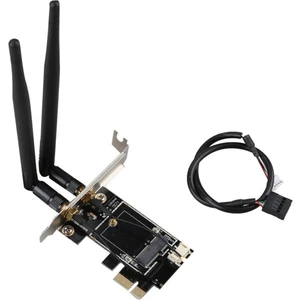 Pcı-E X1 - M.2 Ngff E-Key Wifi Kablosuz Ağ Adaptörü Dönüştürücü Kart, Masaüstü Bilgisayar Için Bluetooth'lu (Yurt Dışından)
