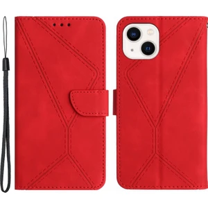 Xstep Case iPhone 15 Deri Kılıf Skin-Touch Flip Stand Cüzdan Baskılı Hat Telefon Kılıfı (Yurt Dışından)