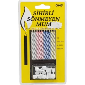 Doğum Günü Mumu Sönmeyen Şaka Mumu Üfleyince Sönmeyen Tekrar  Yanan  Şaka Mum