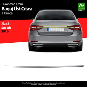 Skoda Superb Krom Bagaj Çıtası 2015-2023 A+ Kalite