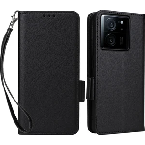LR Joyful Xiaomi 13T / 13T Pro Telefon Kılıfı Anti-Çizelge Deri Deri Litchi Doku Cüzdan Stand Kapağı Kayış (Yurt Dışından)