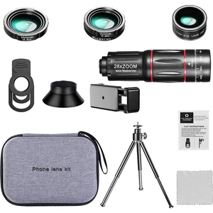 Evrensel Cep Telefonu Için 28X Lens Teleskop + Tripod + (Yurt Dışından)