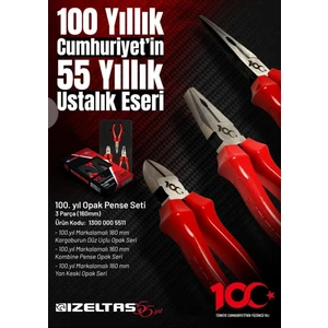 Izeltaş 13000005511 100. Yıl Opak Pense Seti
