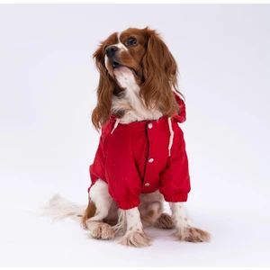 Kırmızı Mont Köpek Mont Köpek Kıyafeti Köpek Yağmurluğu(Küçük-Büyük Irklar)