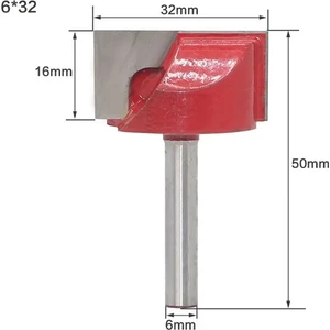 No9 6X32 1 Adet 6mm Shank 10/13/16/18/20/22/25/30/32MM Alt Temizleme Yönlendirici Bit Karbür Cnc End Mill Ahşap Freze Kesicisi T Yuvası Yönlendirici Bit (Yurt Dışından)