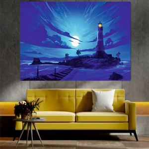Home Arths Homearths Fener Manzaralı Dekoratif Duvar Tablosu
