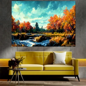 Home Arths Homearths Doğa Manzaralı Dekoratif Duvar Tablosu