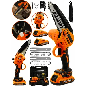 Alman 598 Vf 20 Ah 25 cm Bakir Sargili Akülü Dal  Budama Testere  Makinesi Çift Pala Çift Zincir