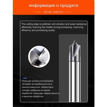 2Liyao Çelik Için R1.5XD6X50LX4F Karbür Yarıçapı Köşe Fiyatı