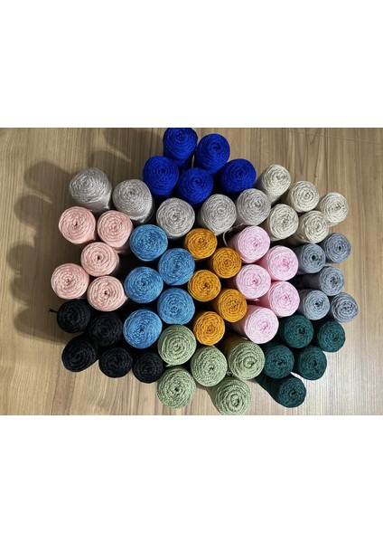 Polyester Makrome Ip (3 mm - 100 Gr) Sepet Ipi , Çanta Ipi , Puset Ipi , Örgü Ipi , Paspas Ipi modelleri