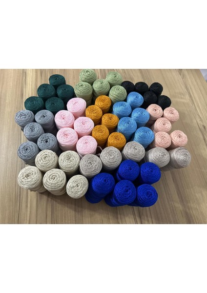 Polyester Makrome Ip (3 mm - 100 Gr) Sepet Ipi , Çanta Ipi , Puset Ipi , Örgü Ipi , Paspas Ipi