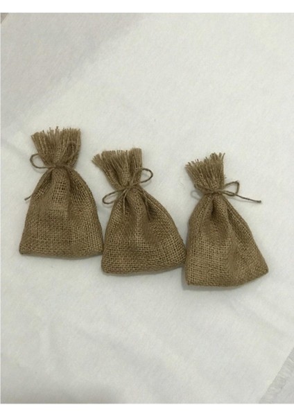 Hasır Jüt Kese 10 x 12 cm Ebatlarında 10 Adet Boş Çuval Kumaşından Kese Ipli, Hediyelik, Kına Düğün modelleri
