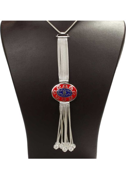 925 Ayar Gümüş Mineli Tilki Kuyruğu Kolye fırsatları