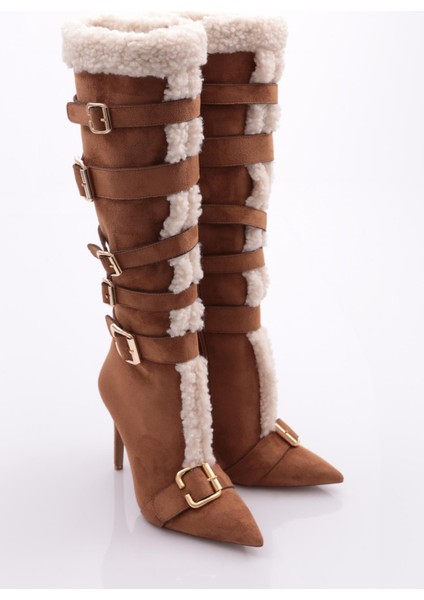 1121 Kadin Kemerli Topuklu Çizme fiyatları