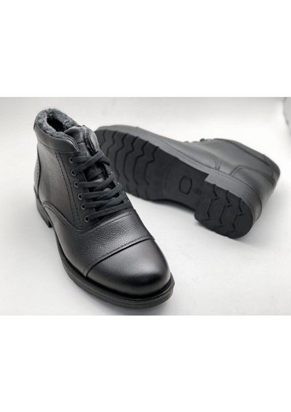 Erkek Deri Kürklü Fermuarlı Kışlık Bot modelleri