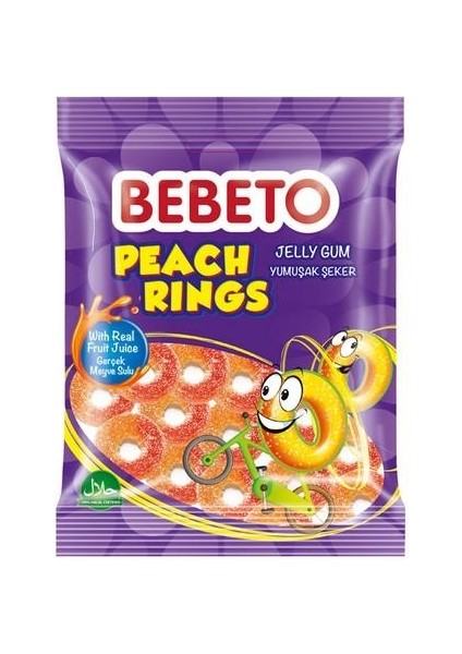 Jelibon Peach Rings Yumuşak Şeker x 12 Adet