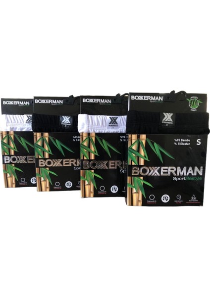 Erkek Bambu Boxerman Boxer - 3 Adet