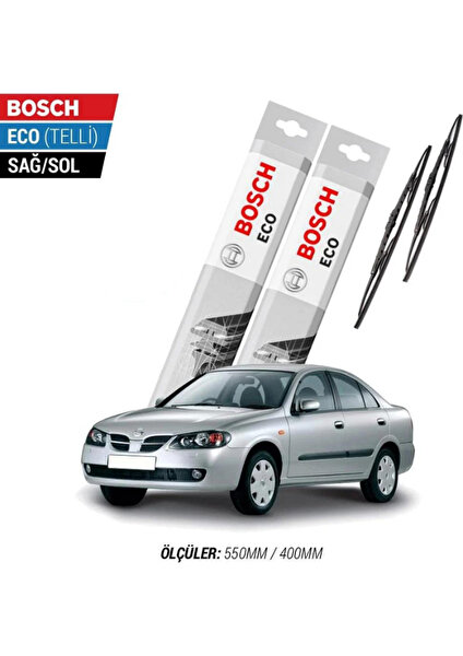 Nissan Almera 2000 Model Silecek Takımı Bosch Eco (Telli)