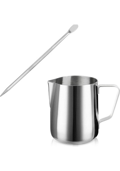Latte Seti 2li Süt Potu 500 ml + Latte Art Kalemi Çubuğu Süt Köpürtme Latte Potu Latte Art Çubuğu fiyatları