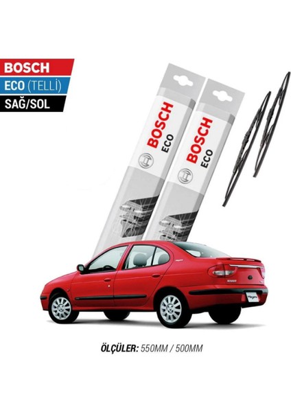 Renault Megane 1 2002 Model Silecek Takımı Bosch Eco (Telli)