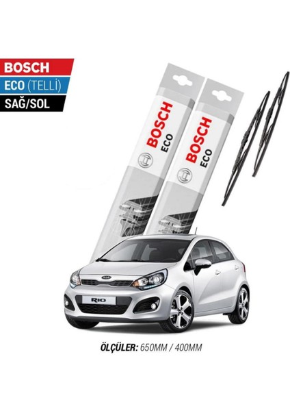 Kia Rio 2012 Model Silecek Takımı Bosch Eco (Telli)