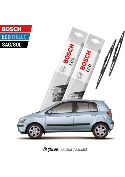 Hyundai Getz 2005 Model Silecek Takımı Bosch Eco (Telli)