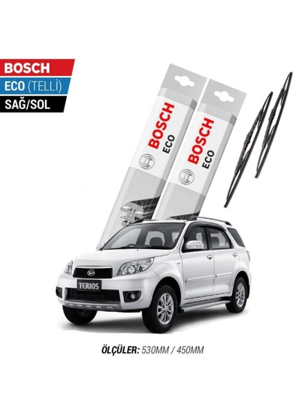 Daihatsu Terios 2010 Model Silecek Takımı Bosch Eco (Telli)