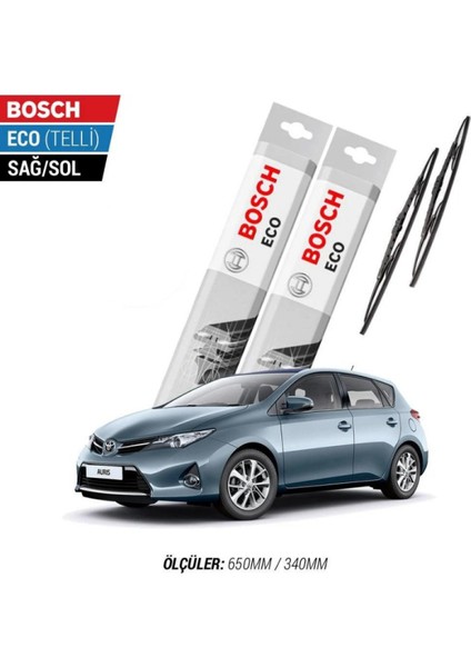 Toyota Auris 2015 Model Silecek Takımı Bosch Eco (Telli)