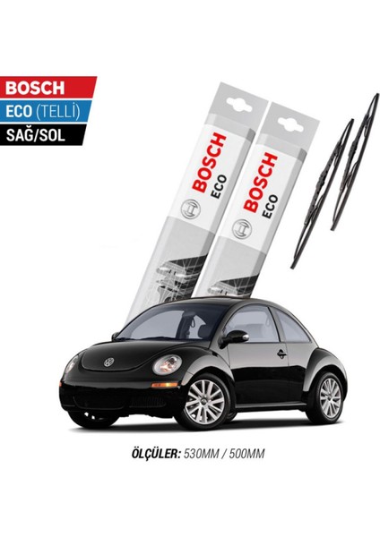 Volkswagen Beetle 2007 Model Silecek Takımı Bosch Eco (Telli)