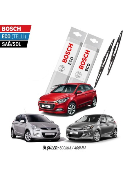 Hyundai I20 2009 Model Silecek Takımı Bosch Eco (Telli)