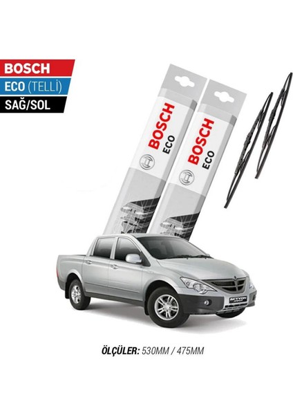 Ssangyong Actyon Sports 2011 Model Silecek Takımı Bosch Eco (Telli)