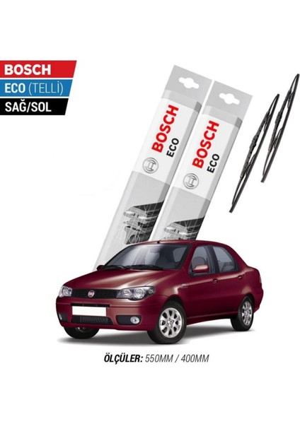 Fiat Albea 2012 Model Silecek Takımı Bosch Eco (Telli)