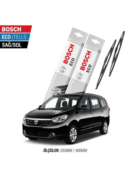 Dacia Lodgy 2014 Model Silecek Takımı Bosch Eco (Telli)