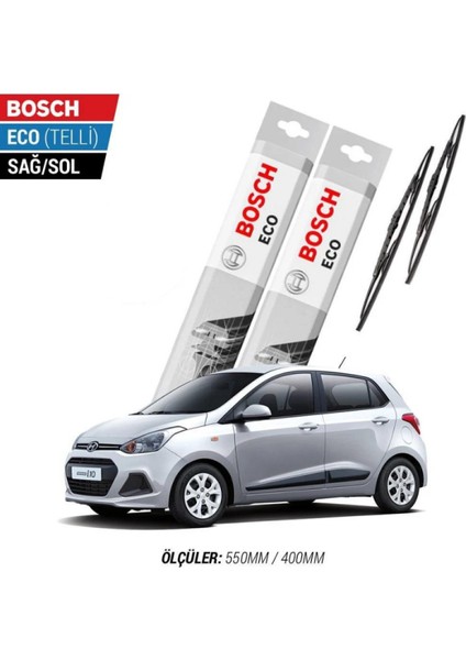 Hyundai I10 2014 Model Silecek Takımı Bosch Eco (Telli)