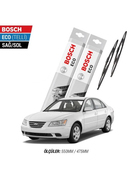 Hyundai Sonata 2010 Model Silecek Takımı Bosch Eco (Telli)