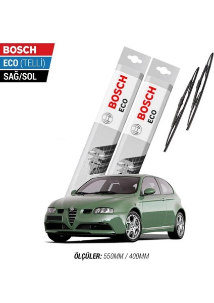 Alfa Romeo 147 2005 Model Silecek Takımı Bosch Eco (Telli)