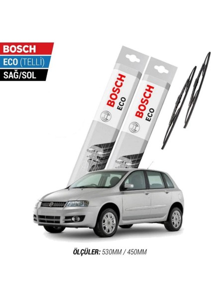 Fiat Stilo 2005 Model Silecek Takımı Bosch Eco (Telli)