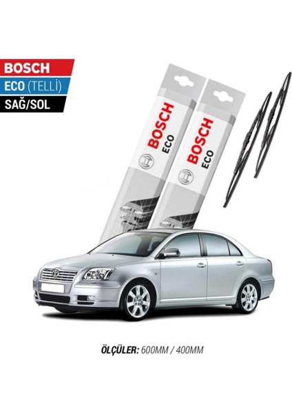 Toyota Avensis 2007 Model Silecek Takımı Bosch Eco (Telli)