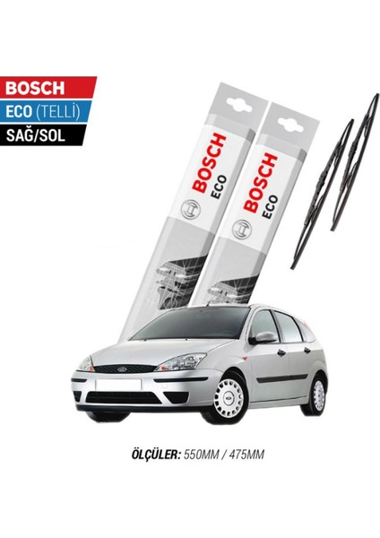Ford Focus 2002 Model Silecek Takımı Bosch Eco (Telli)