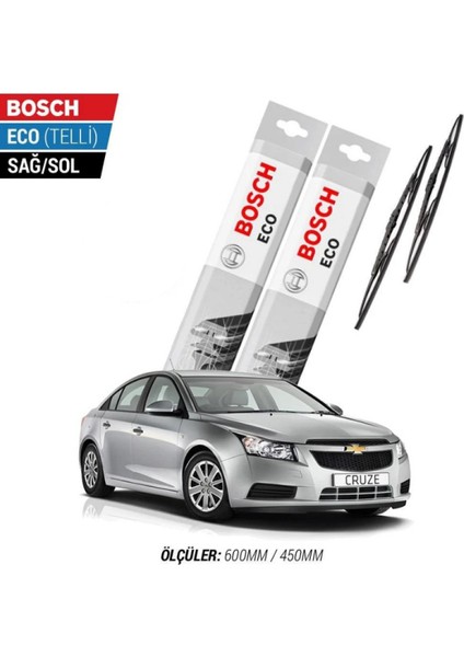 Chevrolet Cruze 2013 Model Silecek Takımı Bosch Eco (Telli)