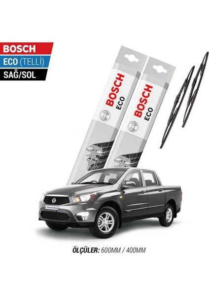 Ssangyong Korando Sports 2012 Model Silecek Takımı Bosch Eco (Telli)