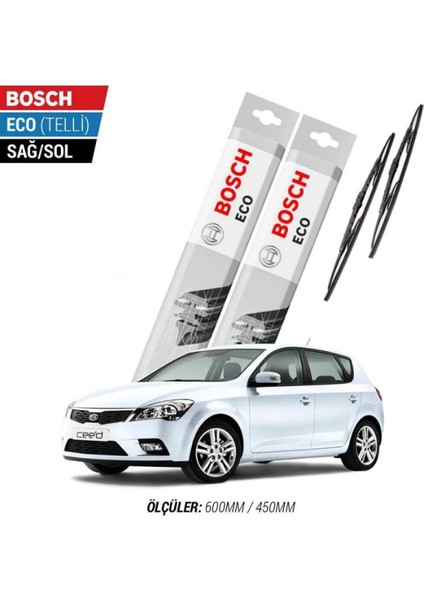 Kia Ceed 2010 Model Silecek Takımı Bosch Eco (Telli)