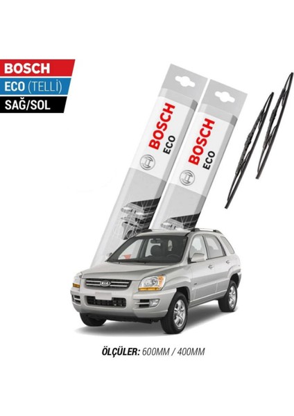 Kia Sportage 2009 Model Silecek Takımı Bosch Eco (Telli)