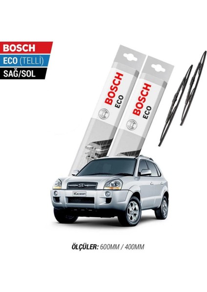 Hyundai Tucson 2007 Model Silecek Takımı Bosch Eco (Telli)